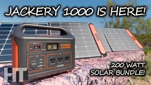 Jackery Explorer 1000 | 200 watt solar panel charging in parallel demo | Promo codes
