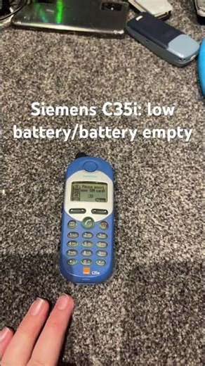 Siemens C35i (2000) low battery/battery empty