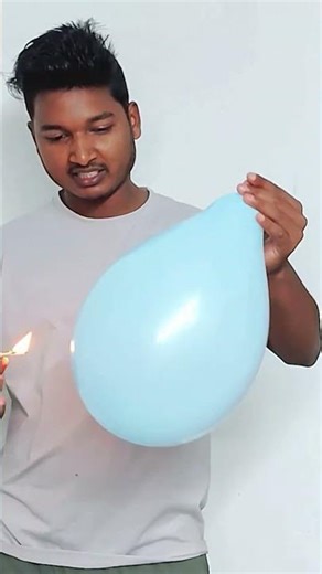 आग के पास गुब्बारा क्यों नहीं फटा? 😱| Amazing Science Experiment | ExpPk Balloon vs Fire 🔥 #short