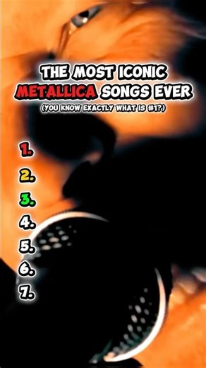 The Most Iconic Metallica Songs of All Time - Can You Guess #1? #metal #metallica #90smusic #music