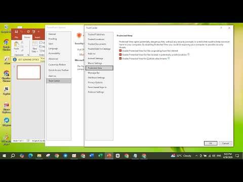 How to Disable Protected View on Microsoft PowerPoint in Windows 10 [Tutorial]