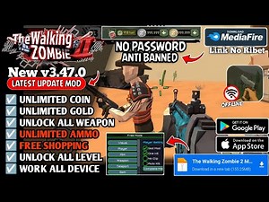 The Walking Zombie 2 Mod Apk Menu V3.47.0 New 2025 Unlimited Coins Gold Free Shopping