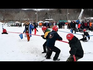 雪上で３本の綱引き 氷点下の熱戦 厚真町発祥のウインタースポーツ