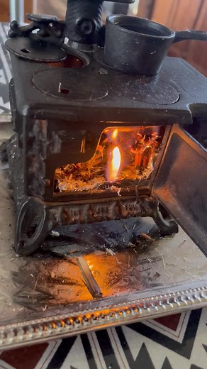 Cozy Wood-Burning Stove: Rustic Comfort Unveiled