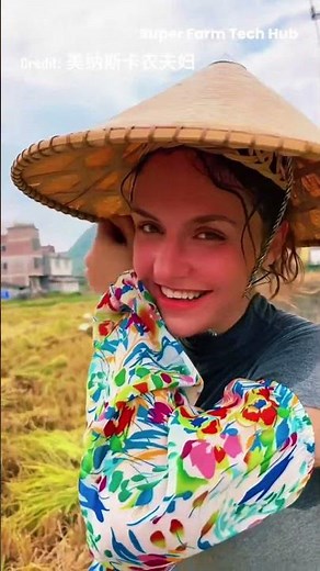 Foreign Girl Masters Tractor Driving in Rural China! 🇨🇳🚜🔥 #farminglife