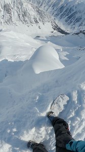 POV... you are Travis Rice 😧 Head over to our YouTube channel at the link to watch more INSANE backcountry AK lines from Travis in his new self directed edit: https://win.gs/3TpYUhE | Red Bull Snow