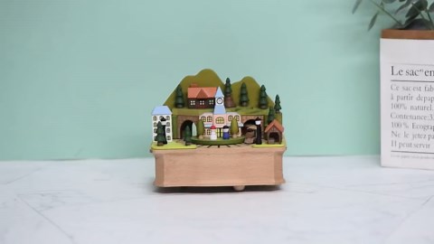 Personalized Wooden Train Music Box: Handmade Rotating Gift - Etsy
