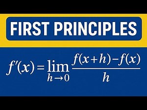 How to derive the first principles