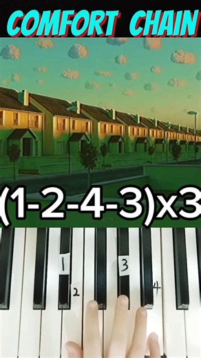 Comfort Chain (easy piano tutorial 🎹)#shorts