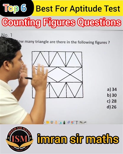 6 Important Counting Figures Questions Best For Aptitude Test #math #maths #trending #fbviral #reasoning #competitiveexam #aptitudetest #imransirmaths | Imran Sir Maths