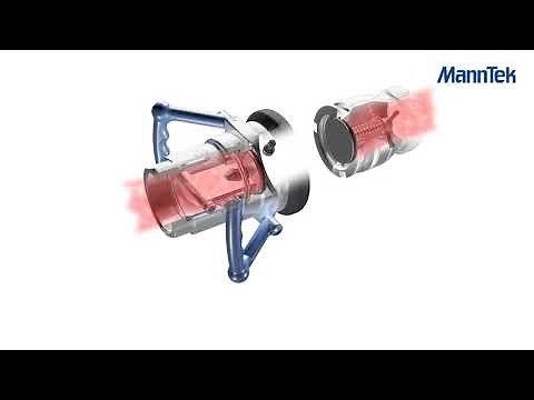 3D animation Dry Disconnect Coupling