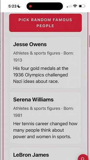 This Free History Tool Generates Famous People Instantly