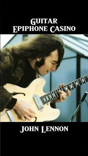 John Lennon his Epiphone Casino in Beatles sessions & concert #johnlennon #thebeatles #music