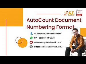 AutoCount Document Numbering Format (单据编号格式) 设置 | 自动化编号、按部门/用户分配编号(CN)