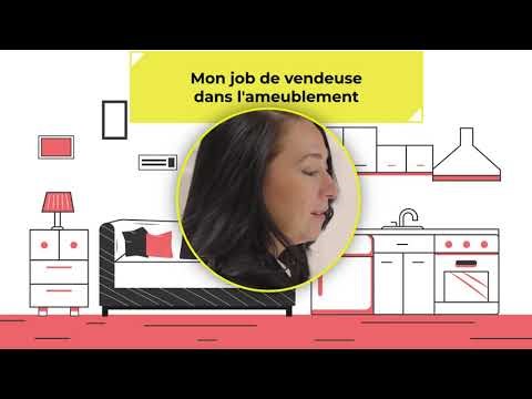 Vendeuse dans l'ameublement