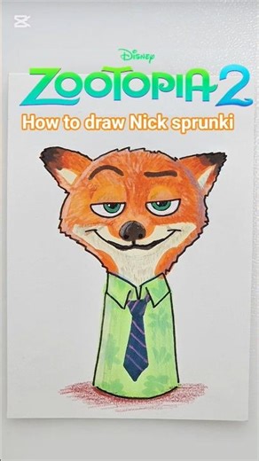 zootopia nick drawing easy sprunki