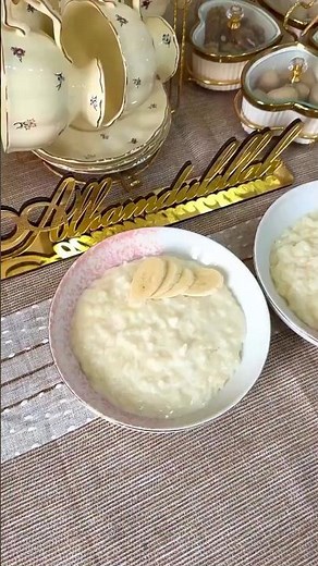 Easy 5-ingredient Rice Pudding #easyrecipes #leftoverricerecipe