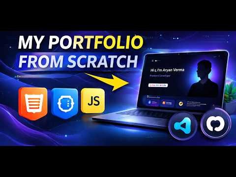 Personal Portfolio Website | HTML CSS JavaScript | Built from Scratch (No Templates)