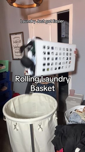Rolling Laundry Basket for Easy Laundry Collection