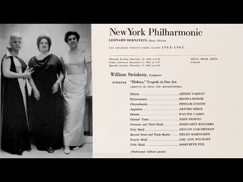 ELEKTRA (In Concert) NY Philharmonic 1964 Steinberg Varnay Resnik Curtin