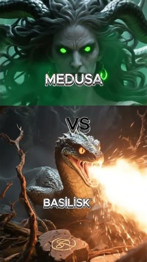 🐍Medusa vs Basilisk – The Deadly Mythical Battle | Who Will Win?🐍