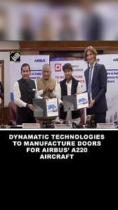 19K views · 1.5K reactions | Bengaluru-based Dynamatic Technologies to manufacture doors for Airbus’ A220 aircraft #Airbus #A220 #Aircraft | Asian News International (ANI) | Facebook