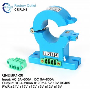 [Hot Item] Qndbk1-20 Output RS485 Input AC DC 20A 30A 50A 100A 200A 500A Split Core Current Transducer Transformer CT Hall Current Sensor