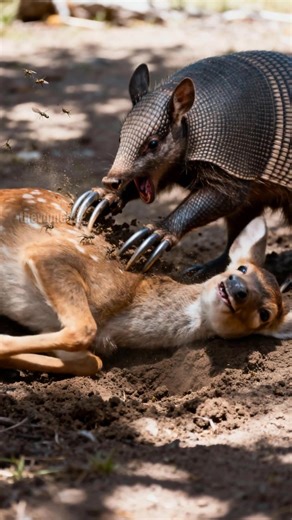 365K views · 1.1K reactions | Screaming Hairy Armadillo Saves Deer Fawn from Deadly Fleas! #rescue #animals #wildlife | Vu Family | Facebook