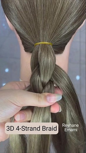 3D Four-Strand Braid Tutorial ✨