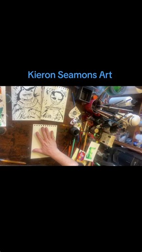 Amazing art everyday on YouTube with Kieron Seamons https://youtube.com/shorts/qzm2kYYBLmk?si #artist ##aceo #drawing #illustration #artsale