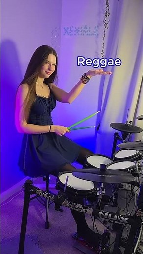 Easy reggae, drum groove + fill