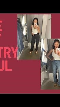 Baggy Jean Try On Haul | H&M | Petite