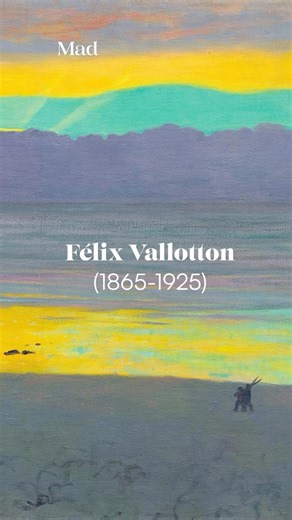 Modern Art Daily on Instagram: "Felix Vallotton had a way of painting silence. Not peace, not calm—silence. The kind that presses against your ears. His rooms feel paused mid-scene. His characters don’t pose, they freeze. There’s tension, hesitation, something unspoken in every corner. A master of suggestion, discomfort, and flat colors—he turned bourgeois life into scenes of unease, eroticism, and mystery. And yet, we don’t talk about him enough. Why does Vallotton still feel so modern? Let me 