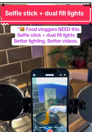 Improve Food Vlogging with Selfie Stick and Lighting