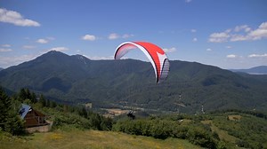 Paragliding, Mountain, Sky