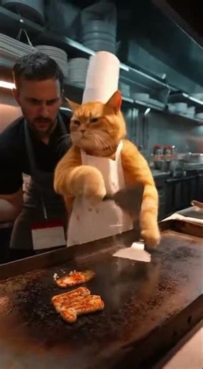 When Your Cat Chef Gets Mad #funny #animals #cute #cat #memes #funnycats