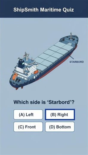 🚢 **ShipSmith Maritime Quiz #8: Port & Starboard - Starboard Side** ⚓