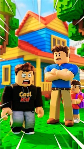 One Look From Dad... The Bully LOST His Confidence! 😳💪 #Roblox #Shorts