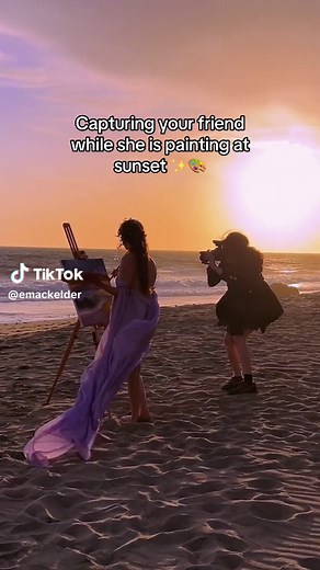 Ethereal Sunset Fantasy Photography Painting Portrait