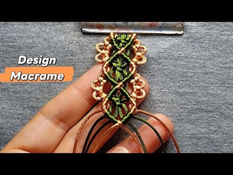 Design Macrame ( Para Pulseira ou outros Projetos Macrame) Passo a Passo