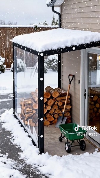 10x13 FT Clear Waterproof Tarp - Heavy-Duty Plastic Cover for Patios, Plants, Chicken Coops (Winter Protection)#rain #rainproofcover #fyp #Outdoors #tiktokmademebuyit