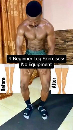 4 Beginner Leg Exercises: No Equipment #legworkout #legexercise #legexercises #beginnerworkout #legday #beginnerlegworkout #legsday #explorepage #reels | Doctor CC Fit