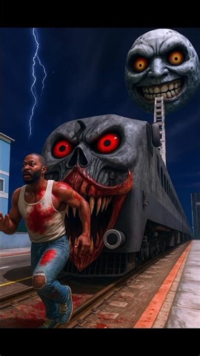 Haunted Train Vs Franklin In Indian Bike Driving 3D #shortsfeed