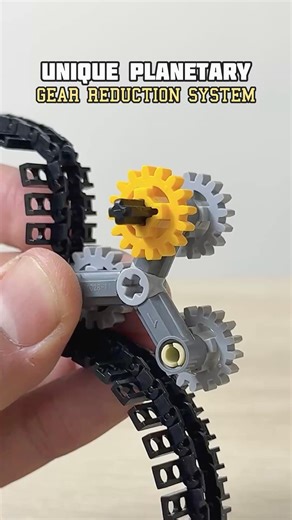 Unique Planetary Gear Reduction System #lego #legotechnic #mechanical
