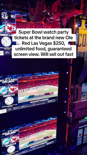 Super Bowl Watch Party Tickets at Ole Red Las Vegas