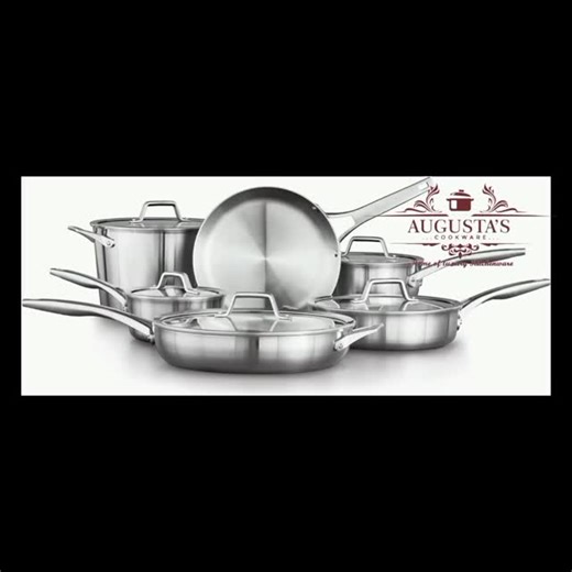 LUXURY KITCHEN APPLIANCES on Instagram: "CALPHALON PREMIER 11PC STAINLESS STEEL COOKWARE SET. ‎Available in store... ‎N997,750 ‎ ‎Set Includes: 10” Fry pan, 12” Fry pan with lid, 1.5 Qt. Saucepan with lid, 2.5 Qt. Saucepan with lid, 3 Qt. Sauté pan with lid, and 8 Qt. Stock pot with lid. ‎ ‎Durable 3-Ply Metal Construction: Ensures quick, even heat distribution. ‎ ‎Superior Cooking Experience: Excellent for searing, browning, and sautéing. ‎ ‎Dishwasher-Safe: For hassle-free cleaning. ‎ ‎Oven-Sa
