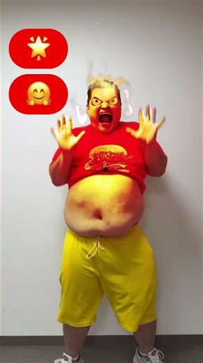 【TikTok100万再生】120Kgデブのピコンなリアクション