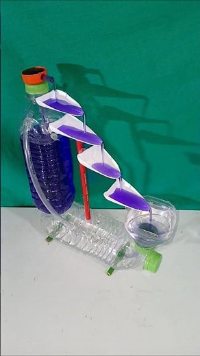 Amazing DIY Water Fountain🏞️🏞️#Recycling #WaterFountain #CreativeIdeas #ScienceProject #Shorts