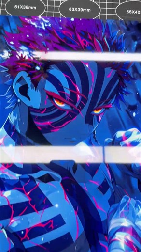 iMetalPoster Demon Slayer Akaza Metal Art | Custom Anime Aluminum Poster