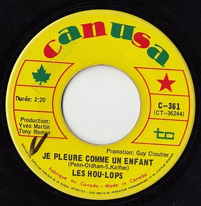Les Hou-Lops - Je Pleure Comme Un Enfant